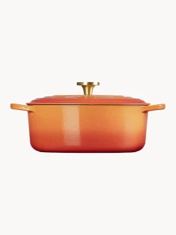 Ollas|Ollas></noscript>LE CREUSET Cazuela ovalada de hierro fundido Flamme Dorée