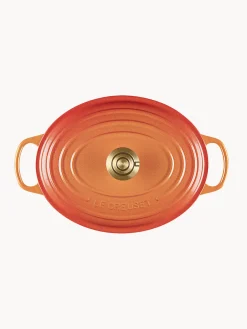 Ollas|Ollas></noscript>LE CREUSET Cazuela ovalada de hierro fundido Flamme Dorée