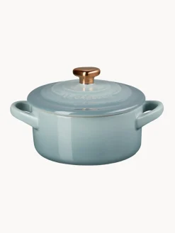 Ollas|Ollas>LE CREUSET Cazuela pequeña Mini Cocotte Verde menta, dorado