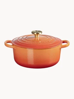 Sale Cazuela redonda de hierro fundido Flamme Dorée, tamaños diferentes Ollas|Ollas