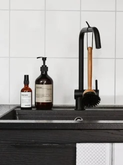 New Cepillo lavavajillas de madera de bambú Clean Artículos De Cocina|Utensilios De Cocina