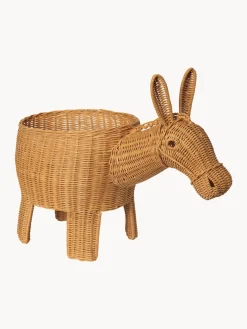Decoración Infantil|Cestas Y Cajas>Ferm Living Kids Cesta artesanal de ratán Donkey
