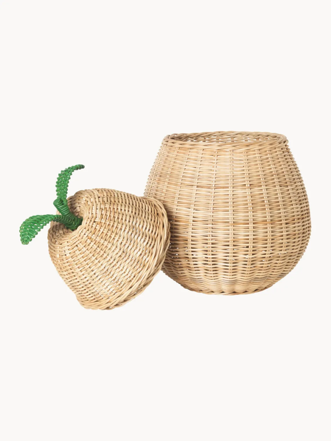 Decoración Infantil|Cestas Y Cajas>Ferm Living Kids Cesta artesanal de ratán Pear