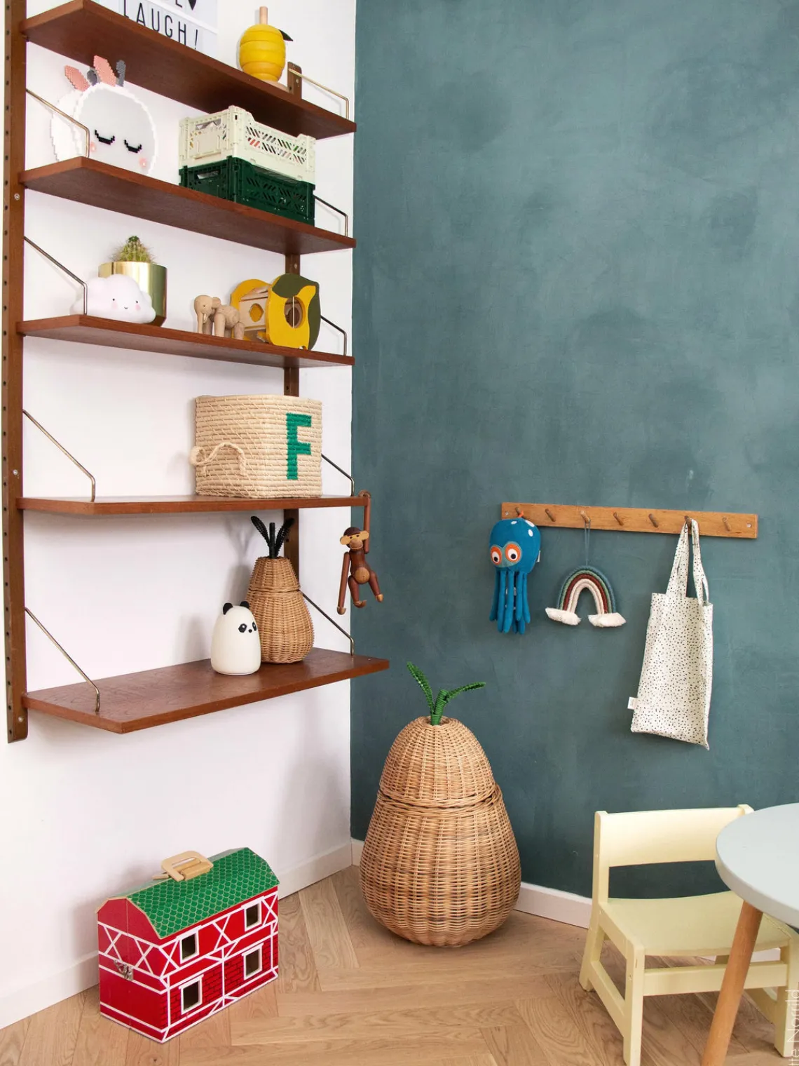 Decoración Infantil|Cestas Y Cajas>Ferm Living Kids Cesta artesanal de ratán Pear