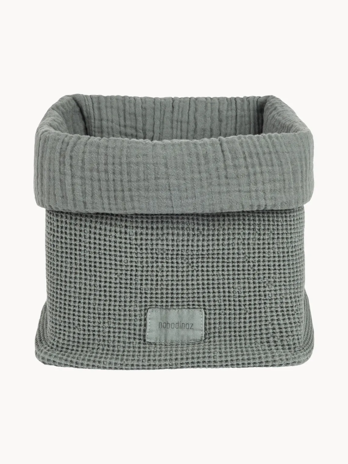 Accesorios Para Cambiadores|Decoración Infantil>Nobodinoz Cesta de algodón ecológico Wabi Sabi Gris azulado