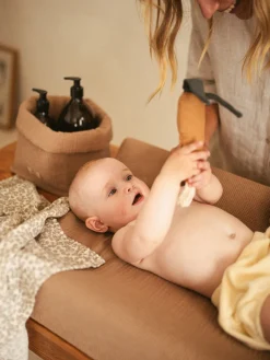 Accesorios Para Cambiadores|Accesorios Para Cambiadores>Nobodinoz Cesta de algodón ecológico Wabi Sabi Turrón