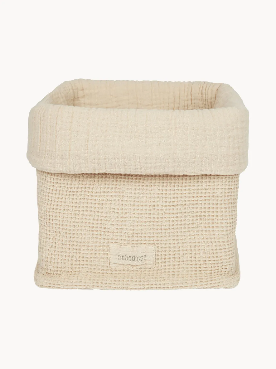 Accesorios Para Cambiadores|Decoración Infantil>Nobodinoz Cesta de algodón ecológico Wabi Sabi Beige claro