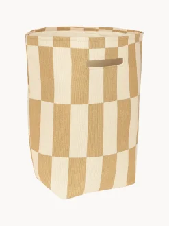 Cestas Y Cajas|Decoración Infantil>Nobodinoz Cesta de algodón Vibes Ocre, blanco crema