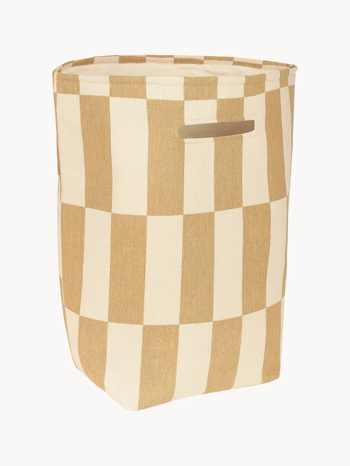 Cestas Y Cajas|Decoración Infantil>Nobodinoz Cesta de algodón Vibes Ocre, blanco crema