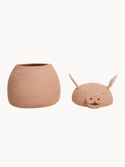 Hot Cesta de almacenamiento artesanal con tapa Niños Decoración Infantil|Cestas Y Cajas