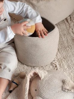 Discount Cesta de almacenamiento artesanal con tapa Niños Decoración Infantil|Cestas Y Cajas