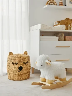 Decoración Infantil|Cestas Y Cajas>Bloomingville Mini Cesta de almacenamiento con tapa Bear