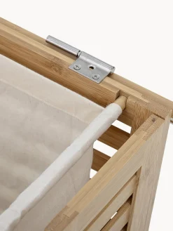 Cestos De La Ropa|Jarrones></noscript>Bloomingville Cesta de lavandería de bambú con bolsa de tela Aden