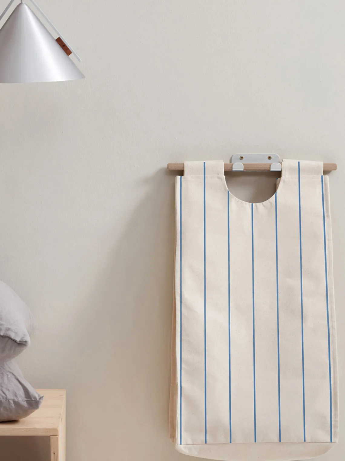 Cestos De La Ropa|Jarrones>ReCollector Cesta de lavandería de pared BagUp Beige claro, azul