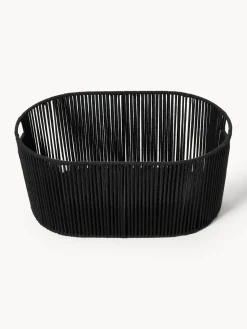 Cestos De La Ropa|Jarrones></noscript>Westwing Collection Cesta de ropa artesanal de cuerda Gabe Negro