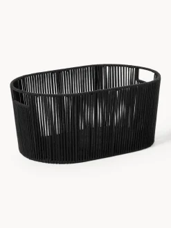 Cestos De La Ropa|Jarrones></noscript>Westwing Collection Cesta de ropa artesanal de cuerda Gabe Negro
