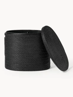 Cestos De La Ropa|Jarrones></noscript>Westwing Collection Cesta de ropa con tapa Lurdes Negro
