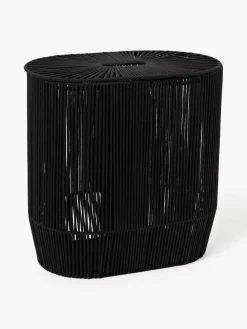 Cestos De La Ropa|Jarrones>Westwing Collection Cesta de ropa doble artesanal de cuerda Gabe Negro