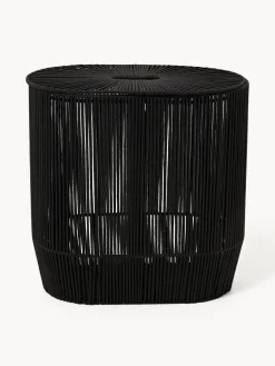 Cestos De La Ropa|Jarrones>Westwing Collection Cesta de ropa doble artesanal de cuerda Gabe Negro