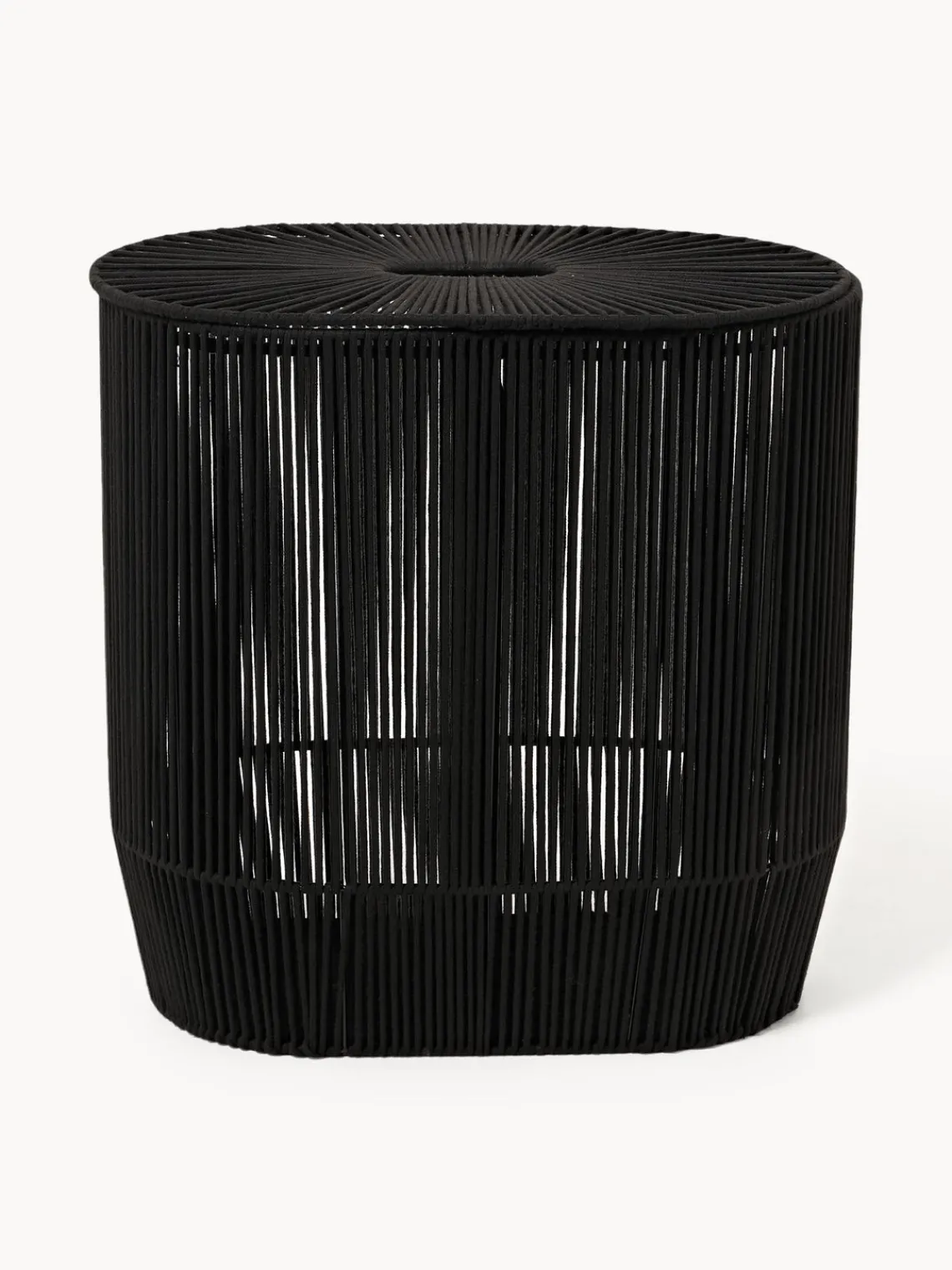 Cestos De La Ropa|Jarrones>Westwing Collection Cesta de ropa doble artesanal de cuerda Gabe Negro