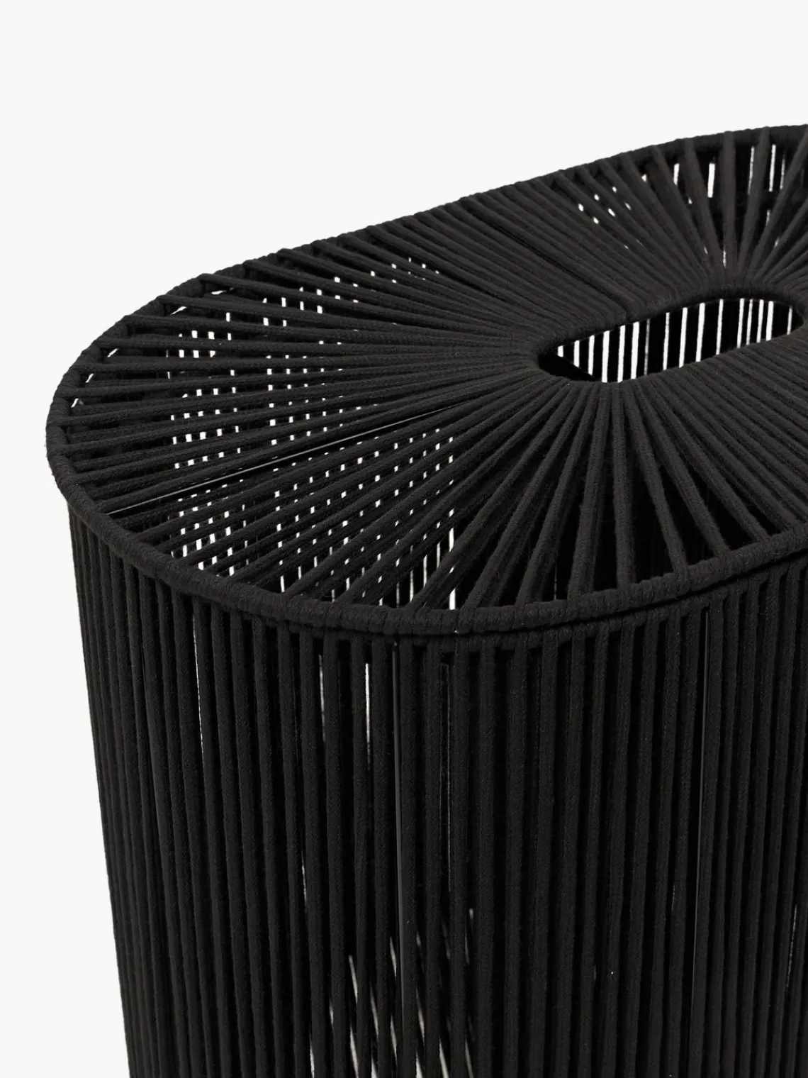 Cestos De La Ropa|Jarrones>Westwing Collection Cesta de ropa doble artesanal de cuerda Gabe Negro