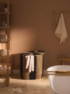 Sale Cesta de ropa doble artesanal de cuerda Gabe Cestos De La Ropa|Jarrones