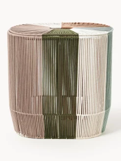 Best Cesta de ropa doble artesanal de cuerda Gabe Cestos De La Ropa|Jarrones