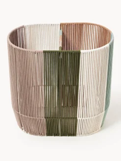 Best Cesta de ropa doble artesanal de cuerda Gabe Cestos De La Ropa|Jarrones