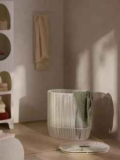 Cestos De La Ropa|Jarrones>Westwing Collection Cesta de ropa doble artesanal de cuerda Gabe Beige