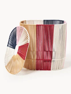 Clearance Cesta de ropa doble artesanal de cuerda Gabe Cestos De La Ropa|Jarrones