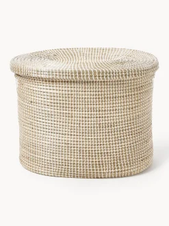 Cestos De La Ropa|Jarrones>Westwing Collection Cesta de ropa doble de junco marino con tapa Aleya