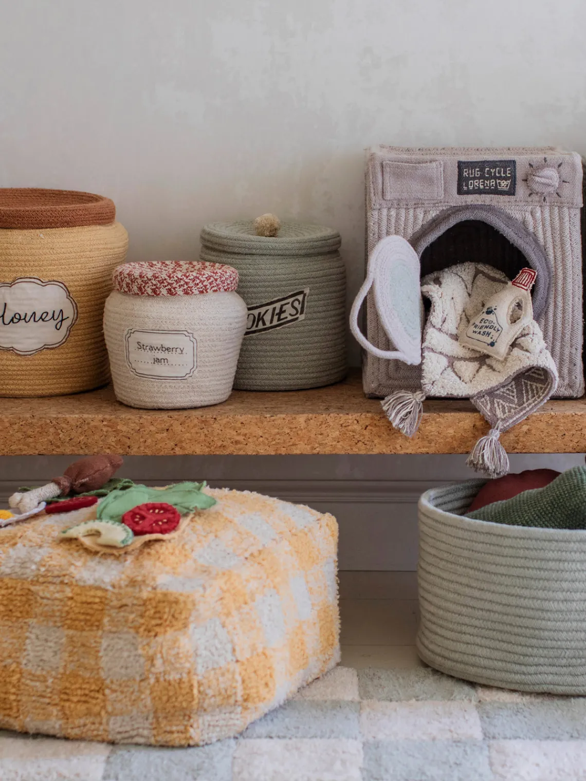 Online Cesta infantil artesanal Jam Niños Decoración Infantil|Almacenaje Infantil