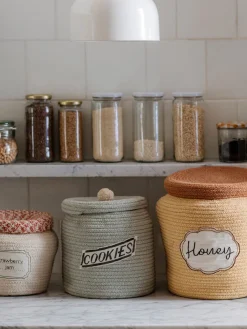 Decoración Infantil|Almacenaje Infantil>Lorena Canals Cesta infantil artesanal Cookie Jar