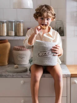 Decoración Infantil|Almacenaje Infantil></noscript>Lorena Canals Cesta infantil artesanal Cookie Jar