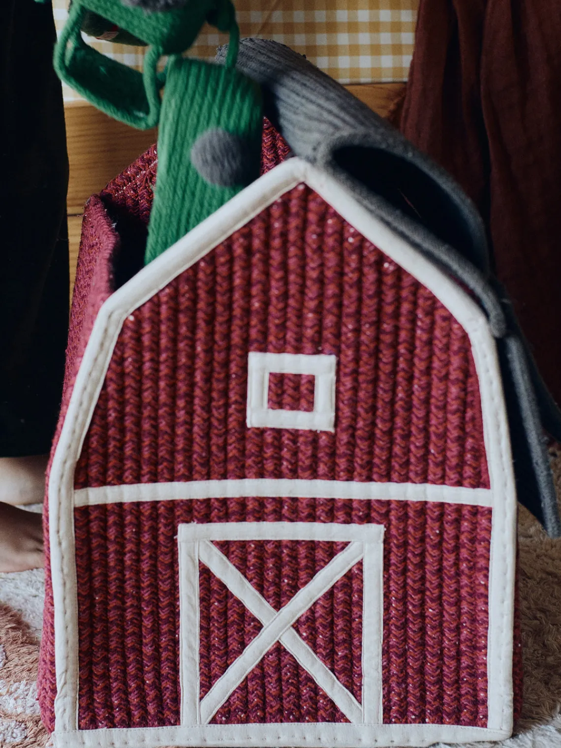 Cesta infantil artesanal Farm House Niños Decoración Infantil|Almacenaje Infantil