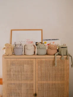 Outlet Cesta infantil artesanal Mini Fred Niños Decoración Infantil|Almacenaje Infantil