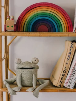 Outlet Cesta infantil artesanal Mini Fred Niños Decoración Infantil|Almacenaje Infantil