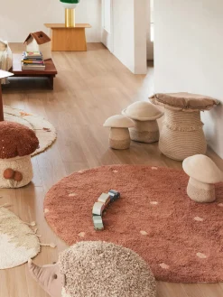 Decoración Infantil|Almacenaje Infantil>Lorena Canals Cesta infantil con cojín Mushroom, 2 uds.