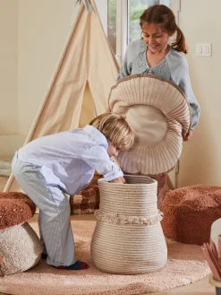 Decoración Infantil|Almacenaje Infantil></noscript>Lorena Canals Cesta infantil con cojín Mushroom, 2 uds.