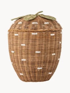 Cestas Y Cajas|Decoración Infantil>Bloomingville Mini Cesta infantil de ratán en forma de fresa Pelino