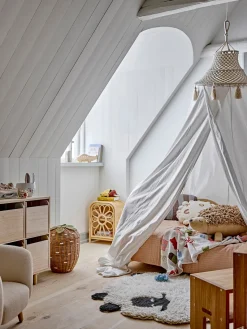 Cestas Y Cajas|Decoración Infantil>Bloomingville Mini Cesta infantil de ratán en forma de fresa Pelino