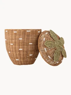 Cestas Y Cajas|Decoración Infantil></noscript>Bloomingville Mini Cesta infantil de ratán en forma de fresa Pelino
