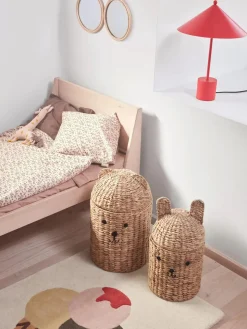 Clearance Cestas artesanales con tapaderas Bear & Rabbit, 2 uds. Niños Decoración Infantil|Cestas Y Cajas