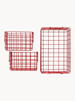 Hot Cestas de metal The Baskets, 3 uds. Niños Cestas Y Cajas|Jarrones