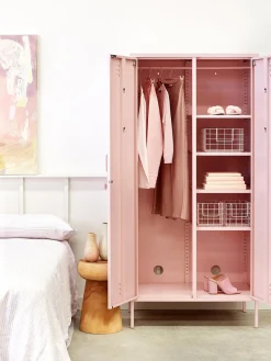 Cestas Y Cajas|Jarrones>Mustard Made Cestas de metal The Baskets, 3 uds. Rosa claro