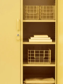 Cestas Y Cajas|Jarrones>Mustard Made Cestas de metal The Baskets, 3 uds. Amarillo claro