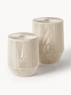 Cestos De La Ropa|Jarrones>Westwing Collection Cestas de ropa artesanales de cuerda Gabe, 2 uds. Beige