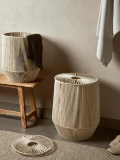 Cestos De La Ropa|Jarrones>Westwing Collection Cestas de ropa artesanales de cuerda Gabe, 2 uds. Beige