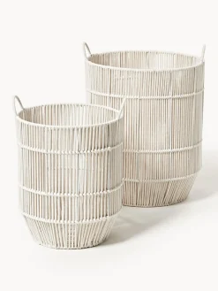 New Cestas de ropa artesanales de cuerda, 2 uds. Cestos De La Ropa|Jarrones