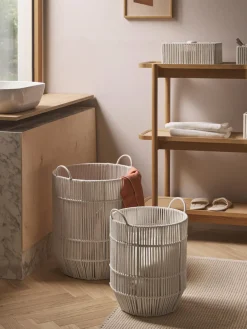 New Cestas de ropa artesanales de cuerda, 2 uds. Cestos De La Ropa|Jarrones